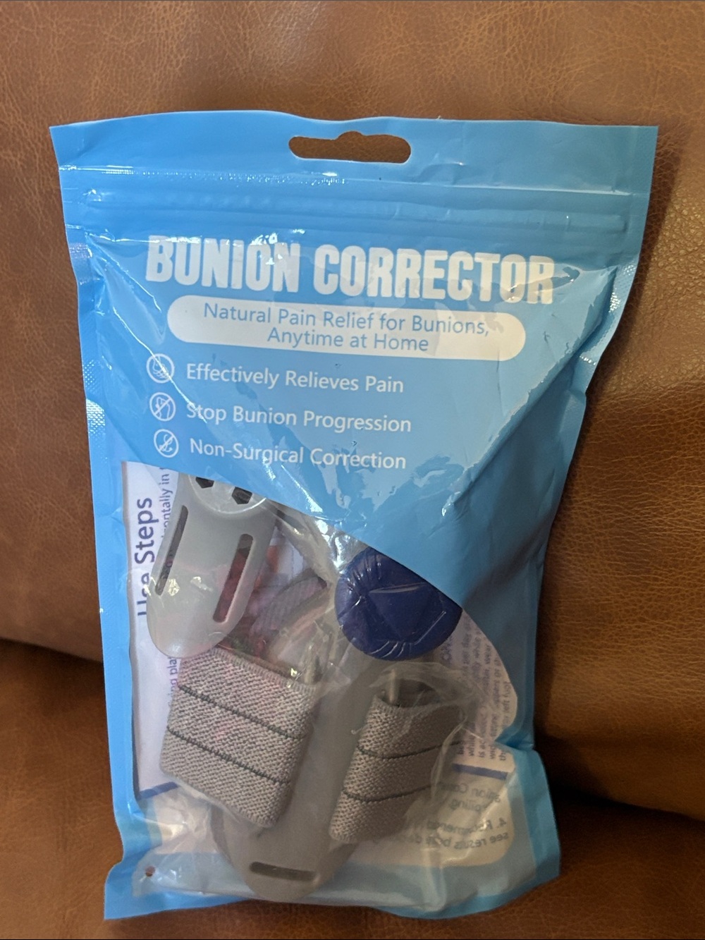 Bunion Corrector Brace with Straps - Gray